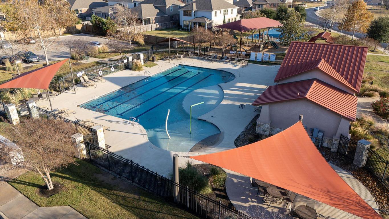 1420 Crested Butte Way Georgetown, TX 78626 - Photo 36 of 40 Community pool with a patio area