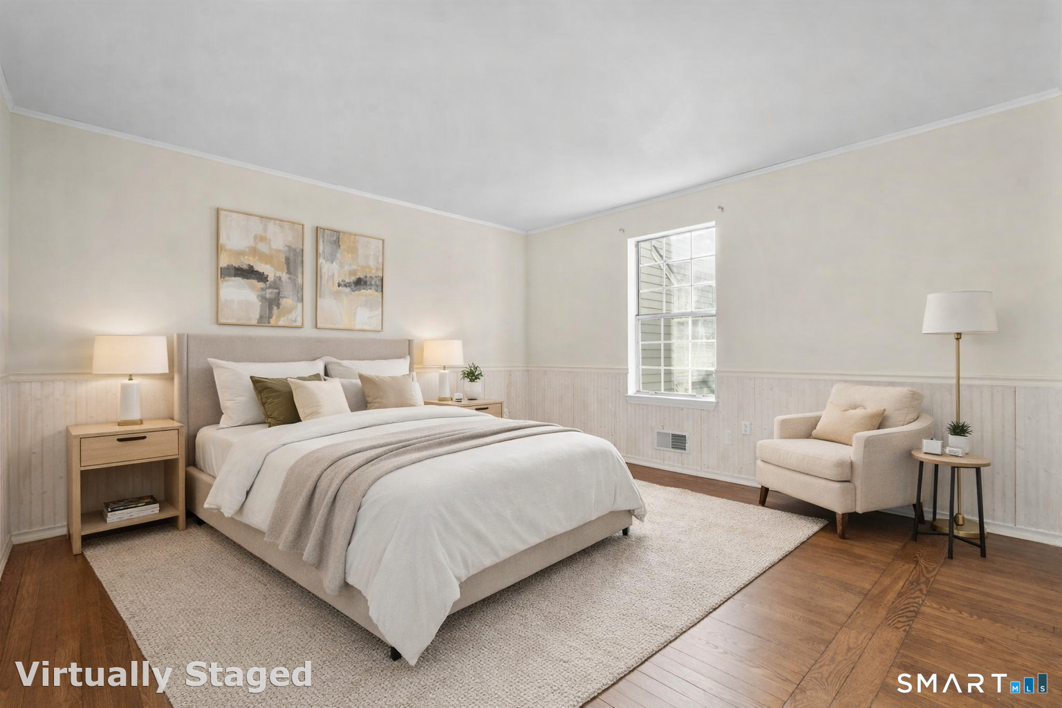 254 Seaside Avenue, Unit A Stamford, CT 06902 - Photo 16 of 28 a bedroom with a bed and furniture