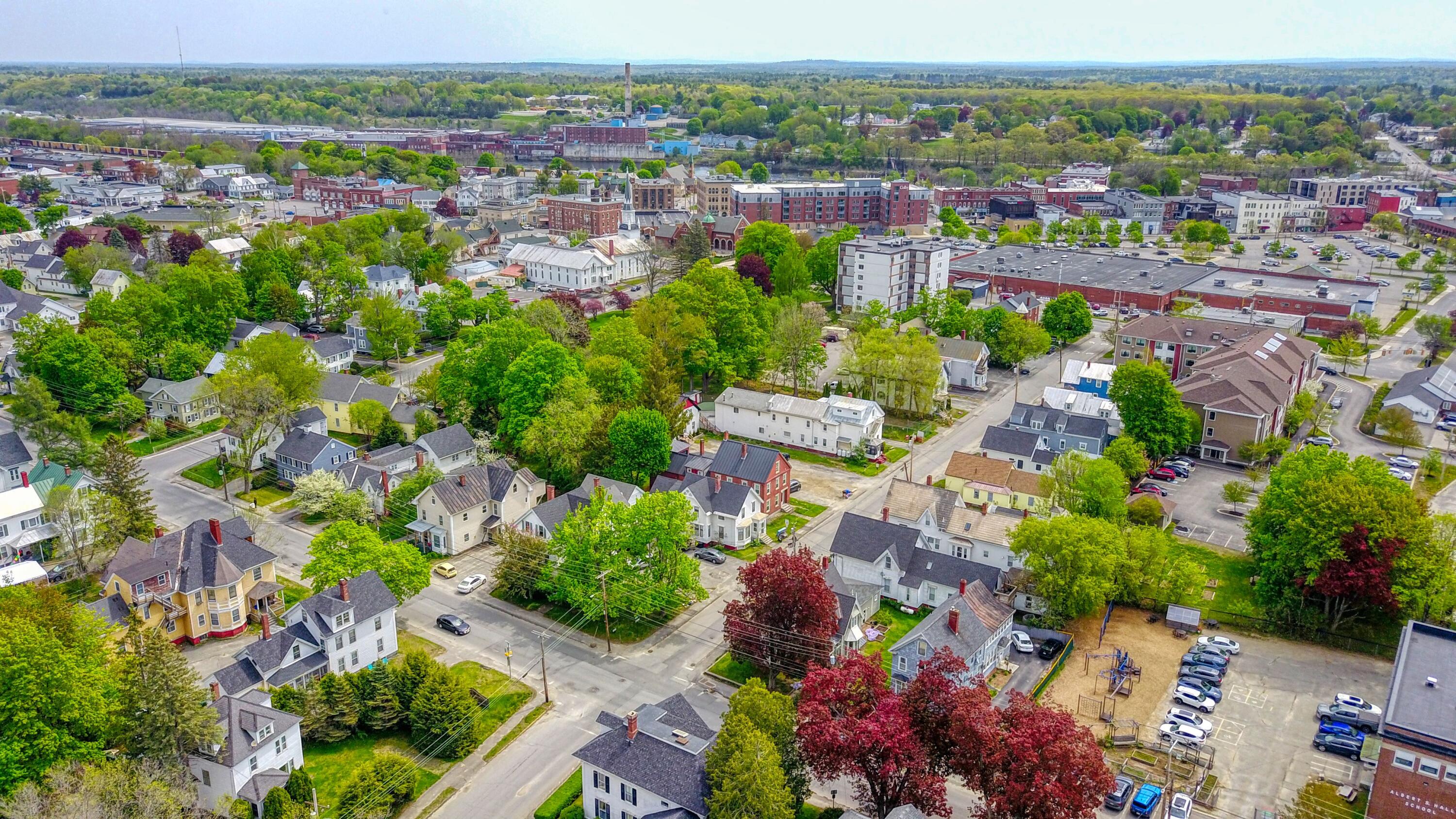 17 Winter Street Waterville, ME 04901 - Photo 7 of 34 Ariel View of Home to Downtown (1)