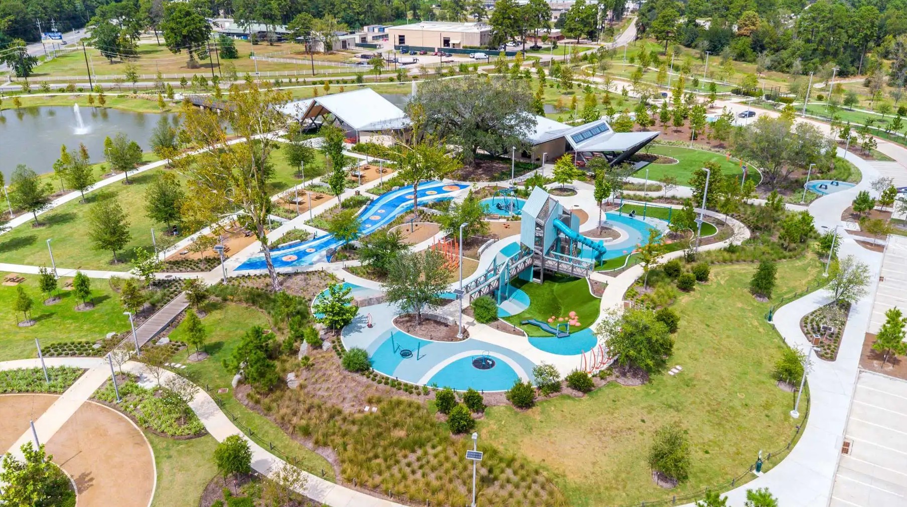 5727 Valley Scene Way Spring, TX 77379 - Photo 37 of 37 Whether you're planning a playdate, a walk with the dog, or simply looking for a place to soak up some fresh spring air, Bridgestone MUD Park is ready to welcome you.