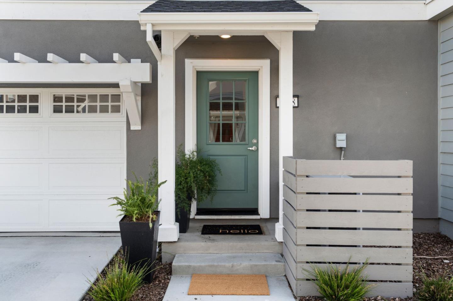 a view of front door of house