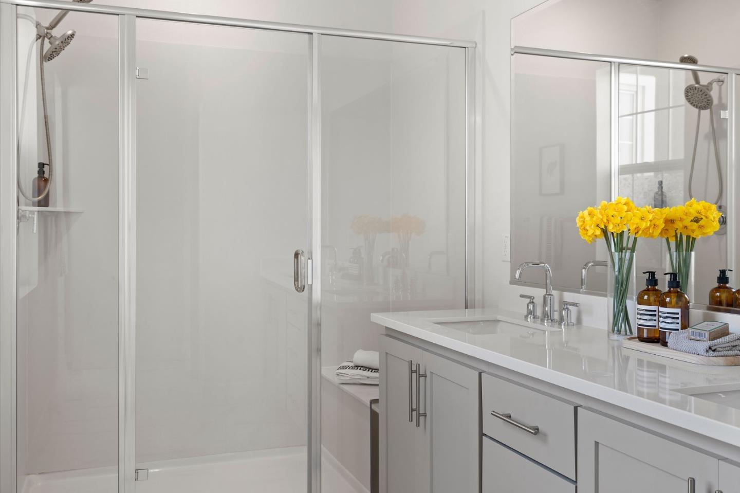 9488 Seawind Way Newark, CA 94560 - Photo 17 of 33 a bathroom with a sink and a mirror