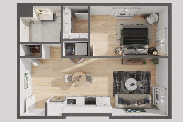 a view of washer and dryer