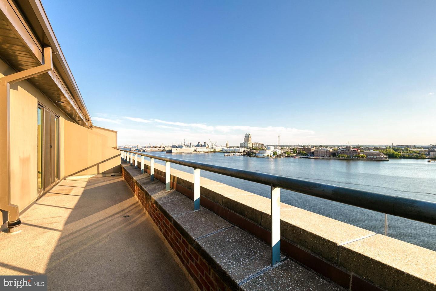 1000 Fell Street, Unit 606 Baltimore, MD 21231 - Photo 56 of 56 Rooftop views over tranquil waters.