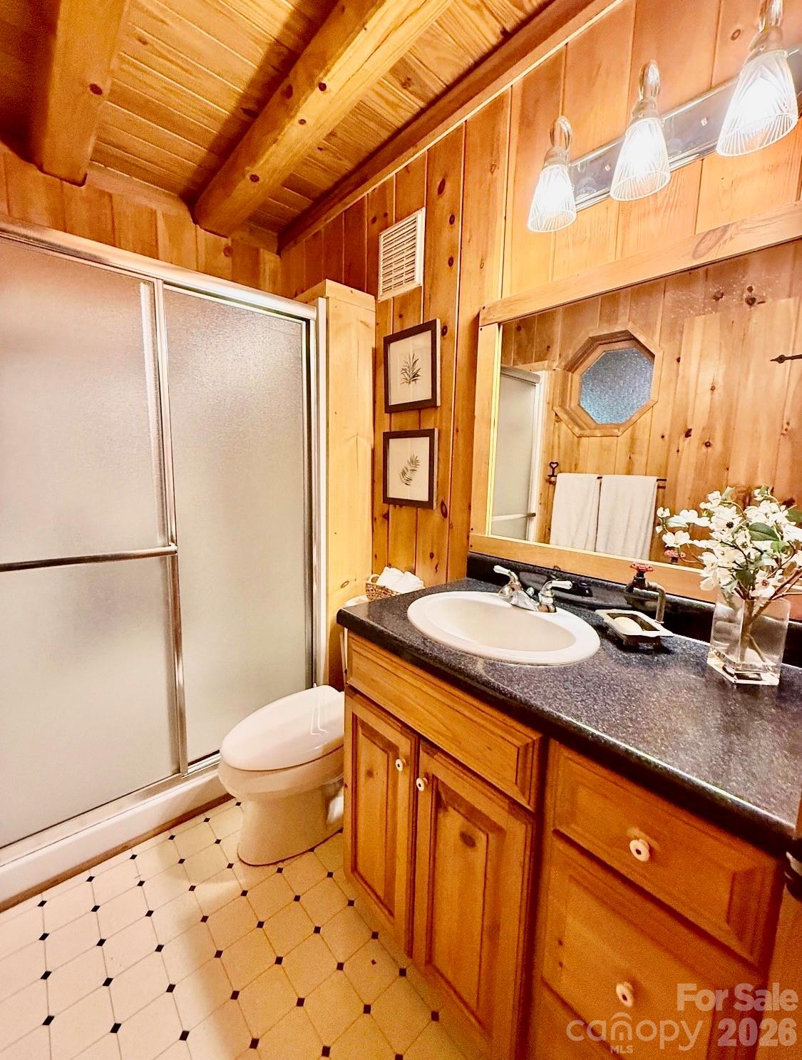 57 Club Lane Winnsboro, SC 29180 - Photo 21 of 48 a bathroom with a granite countertop sink toilet and shower