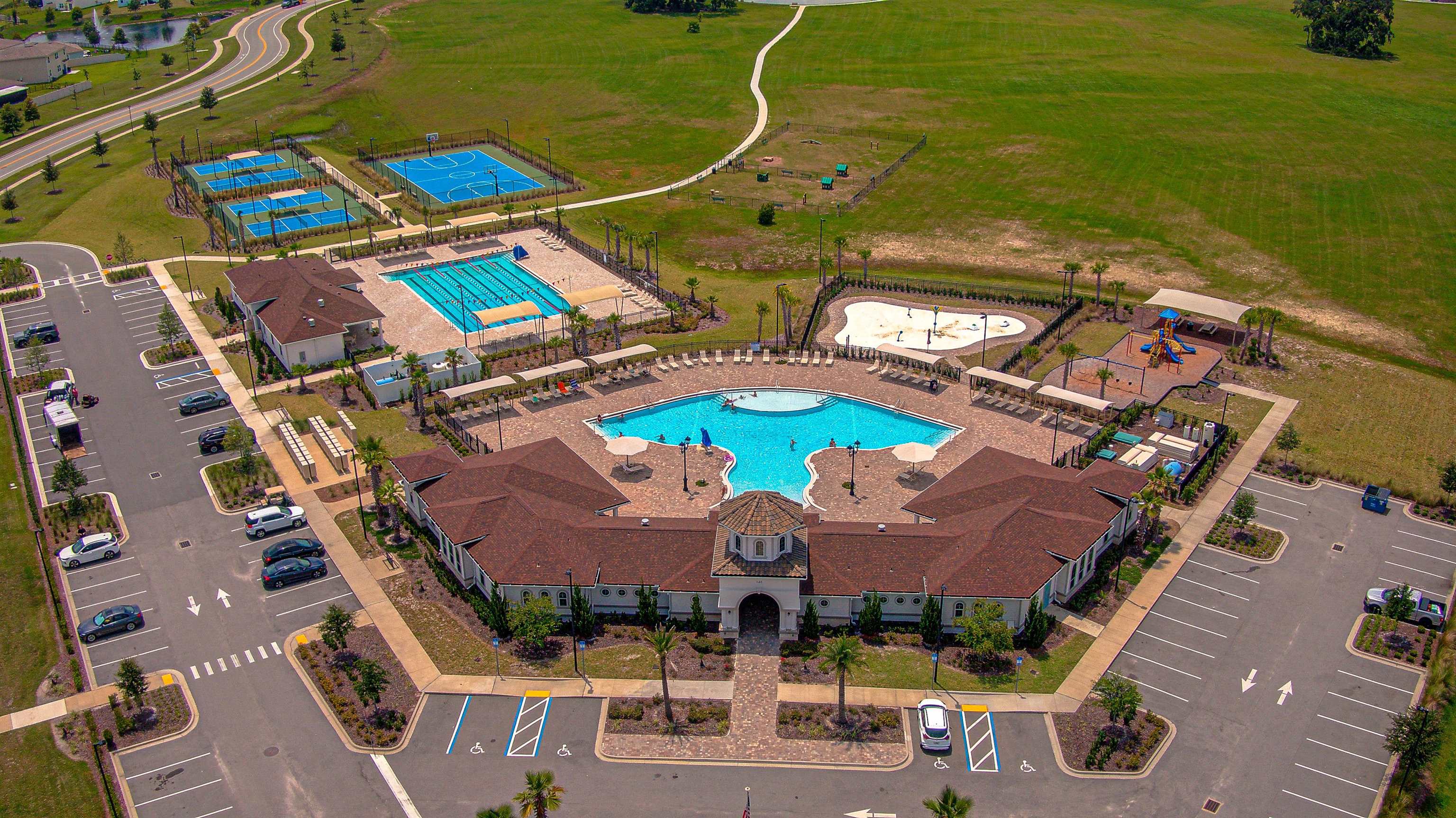 721 Narvarez Avenue St. Augustine, FL 32084 - Photo 43 of 59 Drone / aerial view of a pool