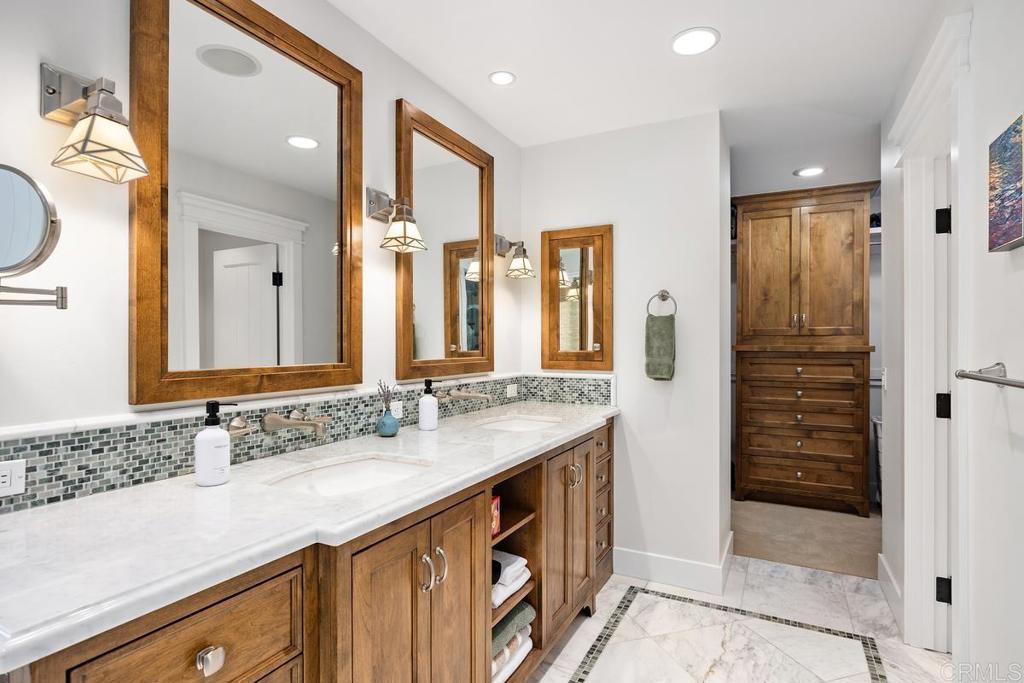 335 10th Street Del Mar, CA 92014 - Photo 14 of 27 Dual sinks in lavish primary bathroom
