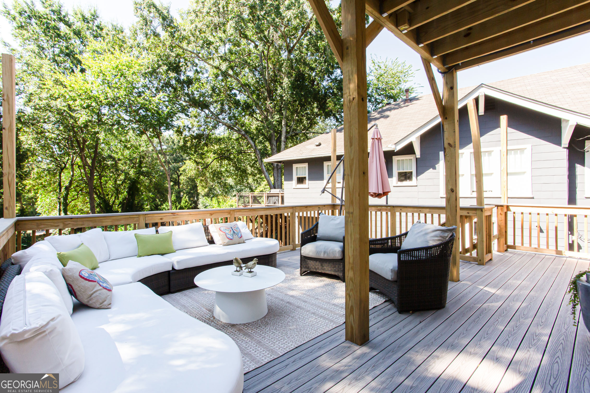 524 Seminole Avenue Northeast Atlanta, GA 30307 - Photo 61 of 75 a view of balcony with furniture and wooden floor