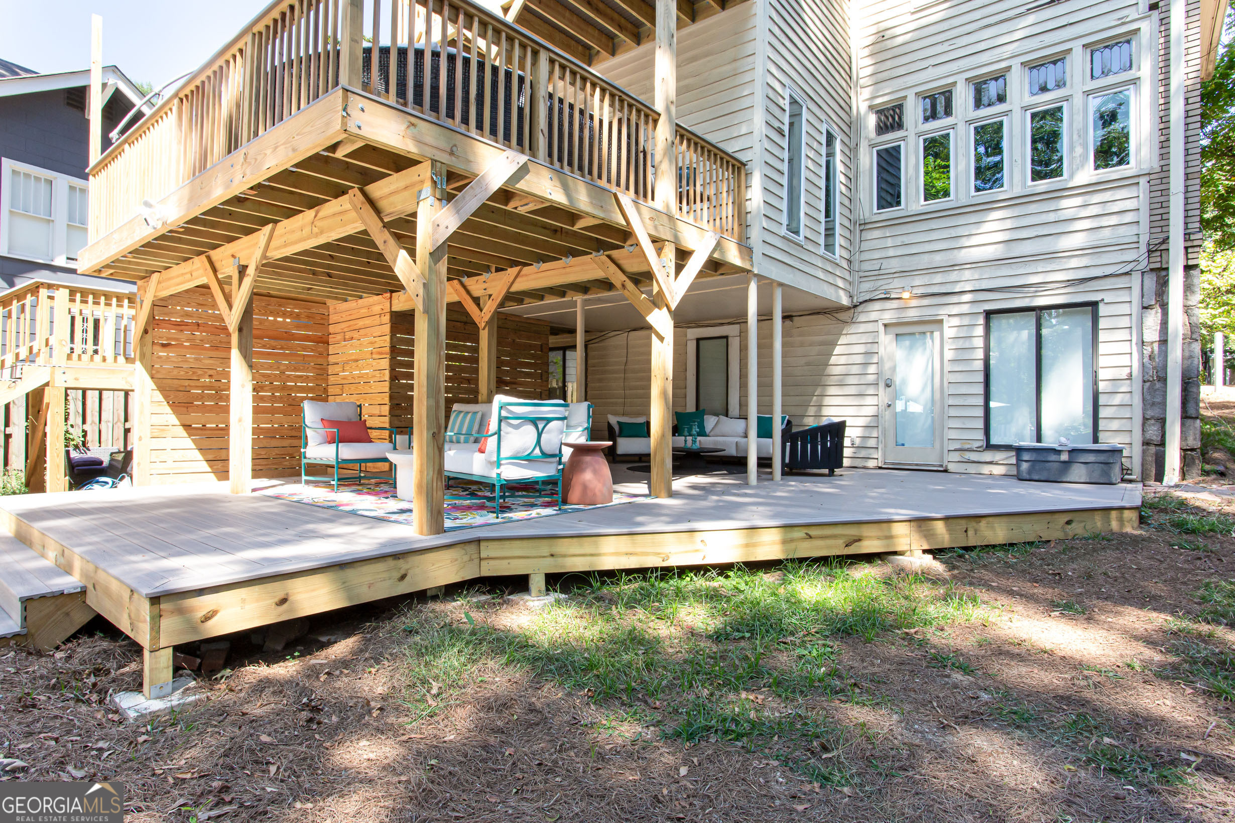 524 Seminole Avenue Northeast Atlanta, GA 30307 - Photo 74 of 75 a view of a house with swimming pool table and chairs