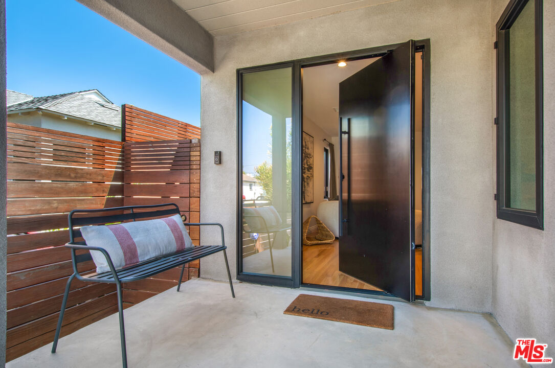 a view of outdoor space with lounge chair