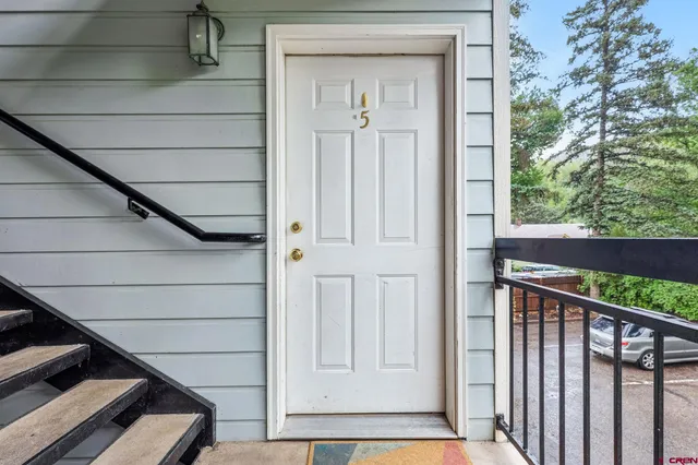 a view of front door