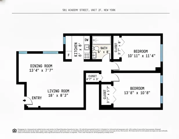 $500,000 | 581 Academy Street, Unit 2F | Inwood