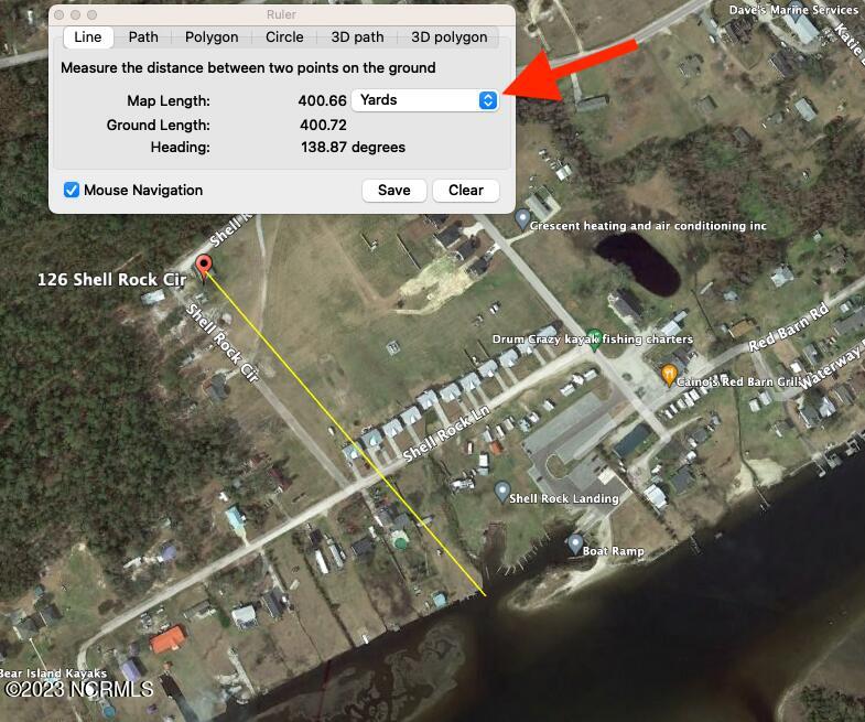 126 Shell Rock Circle Hubert, NC 28539 - Photo 3 of 41 Relationship to Intracoastal Waterway