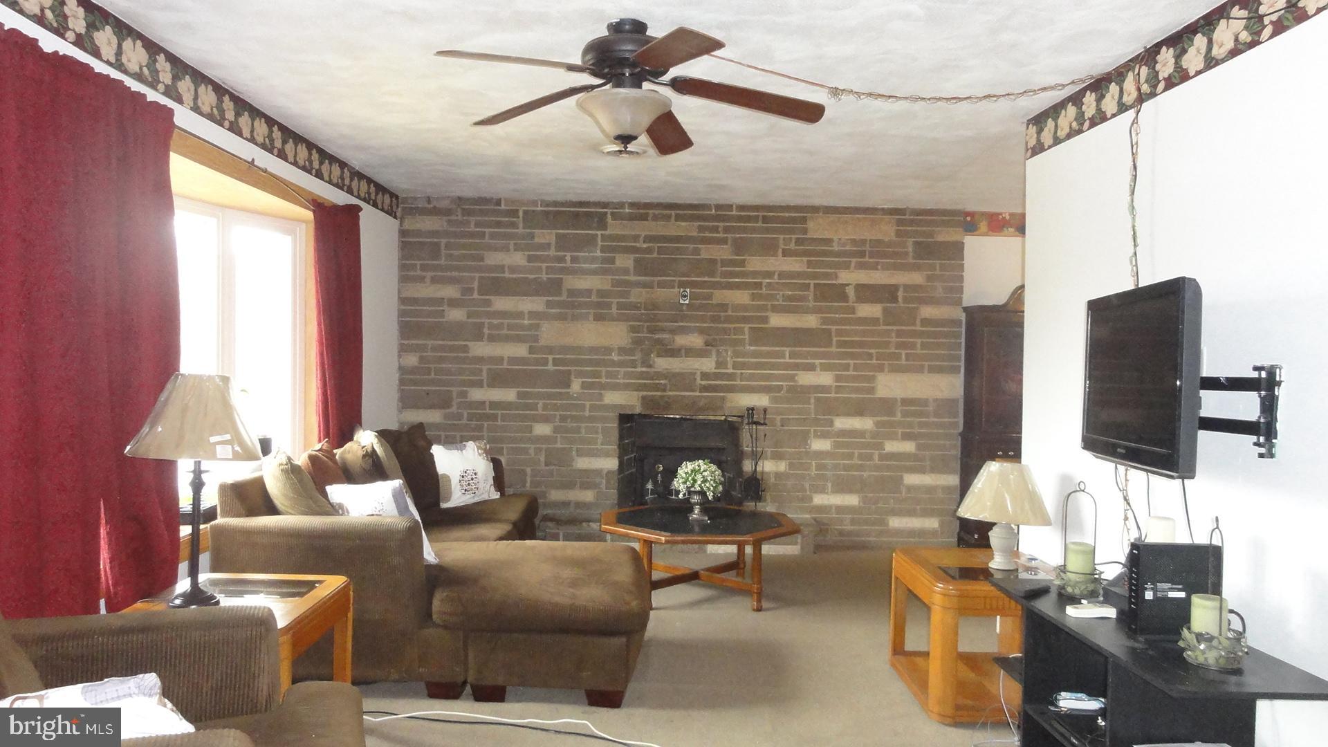 4327 Gross Mill Road Hampstead, MD 21074 - Photo 2 of 27 Living Room w/Brick Hearth Fireplace