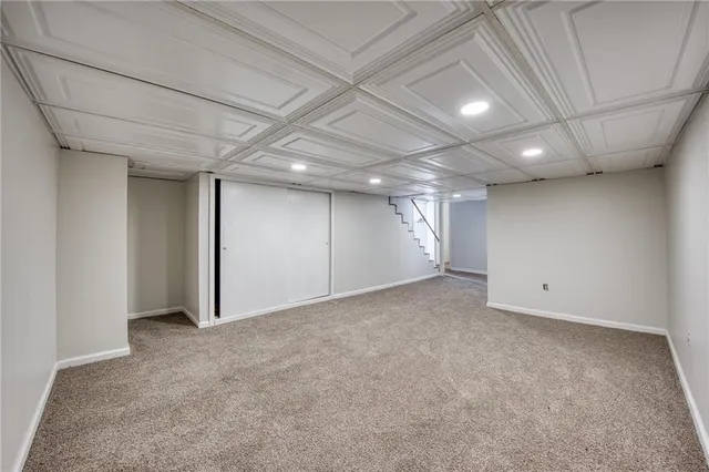 a view of an empty room