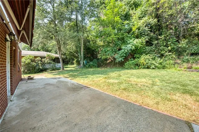 a view of outdoor space and yard