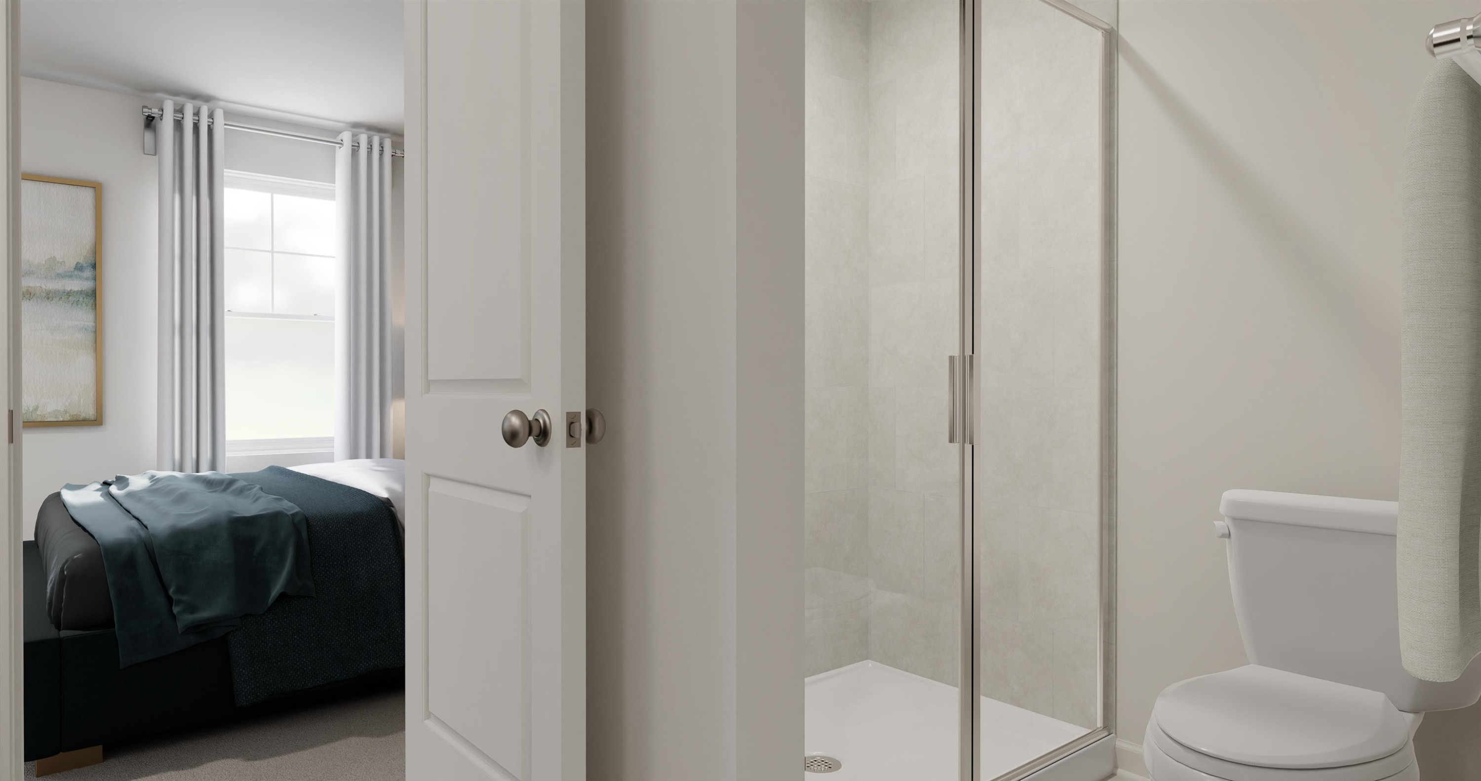 5019 Microcline Trail, Unit 813 MEREDITH B Raleigh, NC 27610 - Photo 12 of 16 a bathroom with a toilet