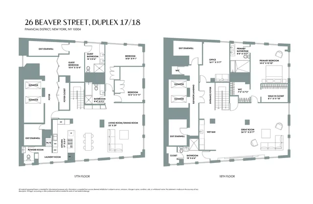 $8,250,000 | 26 Beaver Street, Unit 1718 | Financial District
