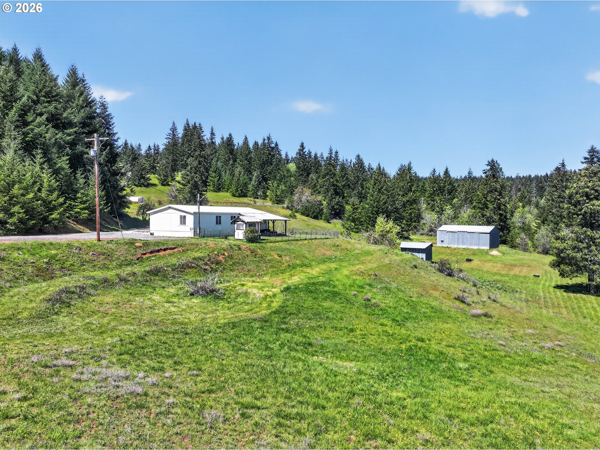 97 Kida Road White Salmon, WA 98672 - Photo 16 of 45 a green field with trees in the background