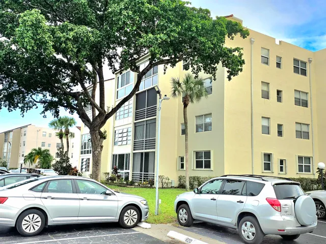 a car parked in front of a building