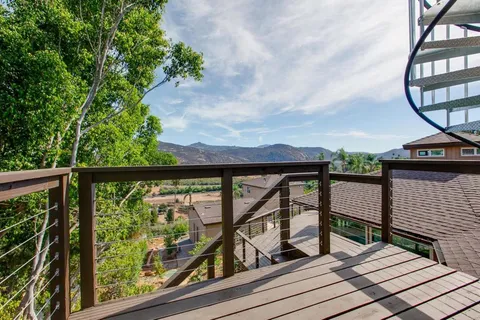 a view of lake with mountain