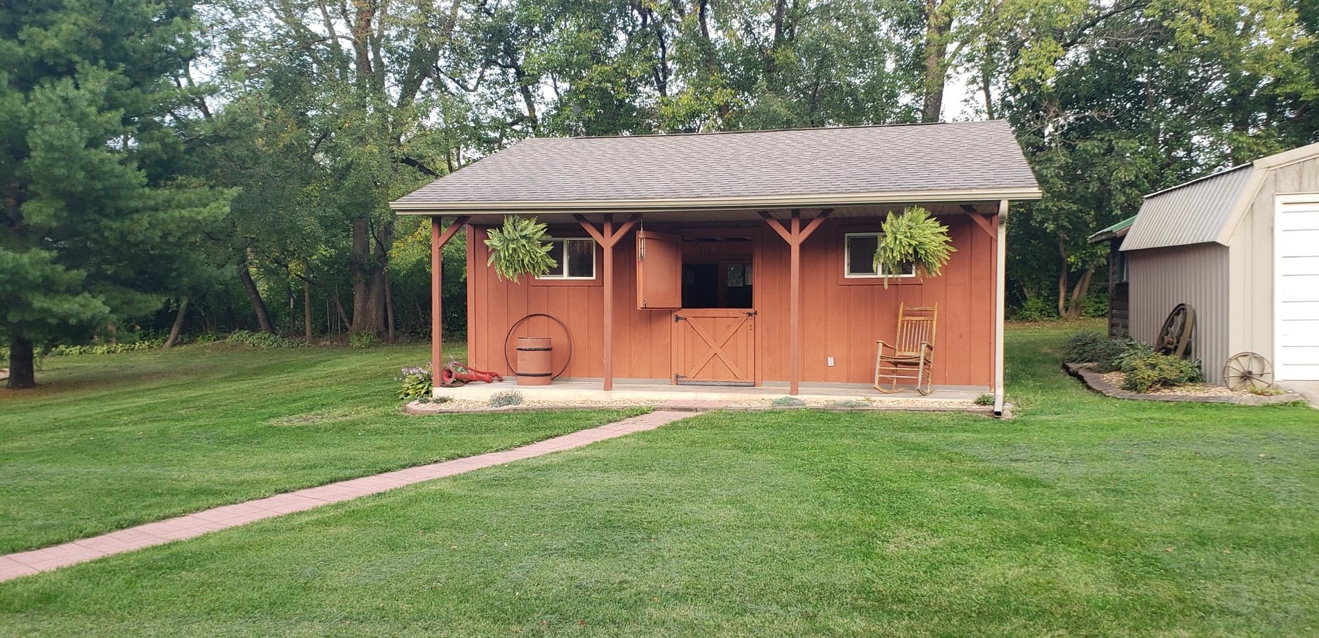 2018 Grand Detour Road Dixon, IL 61021 - Photo 17 of 25 a front view of a house with a yard and garage