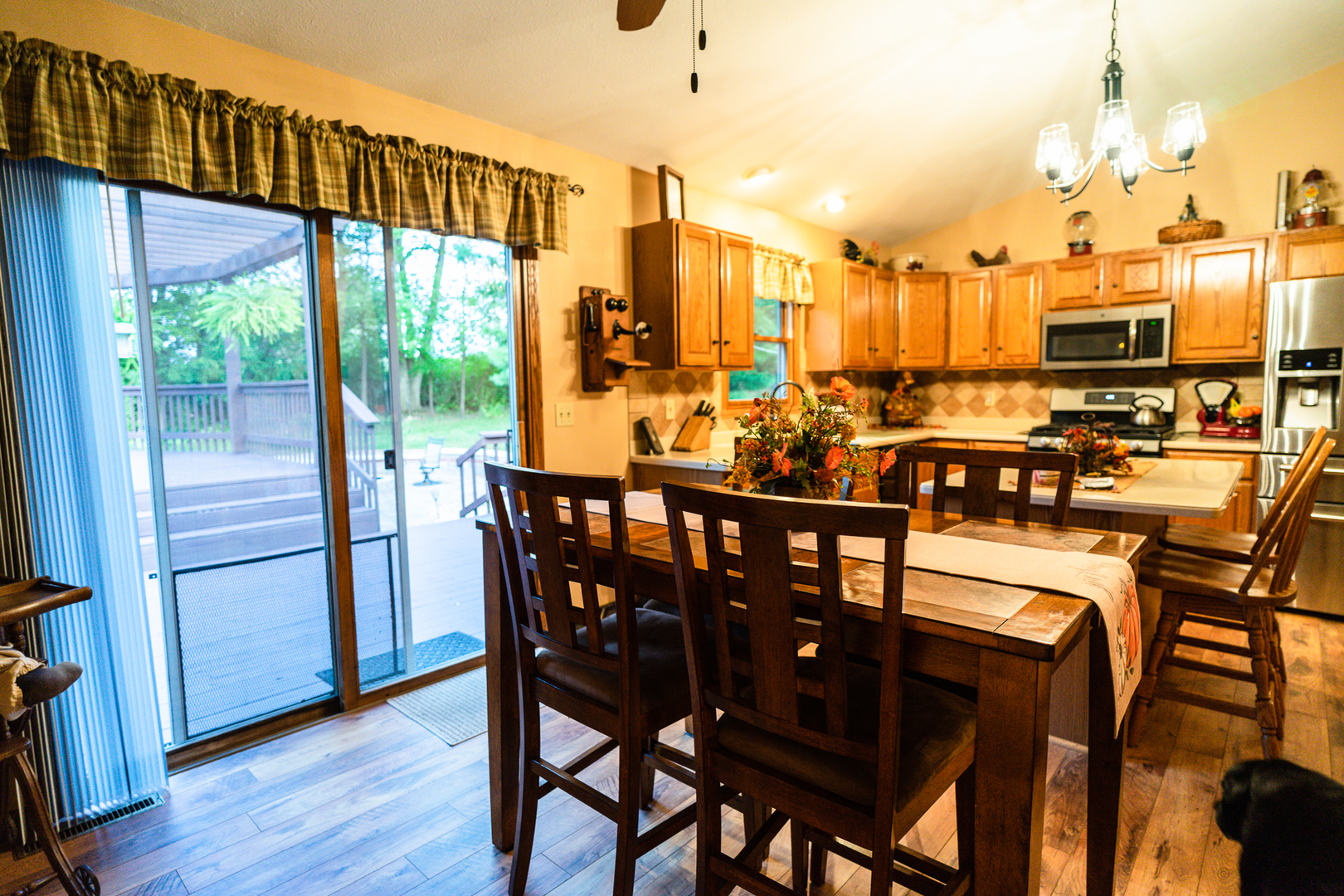 2018 Grand Detour Road Dixon, IL 61021 - Photo 5 of 25 a view of a dining room with furniture window and wooden floor