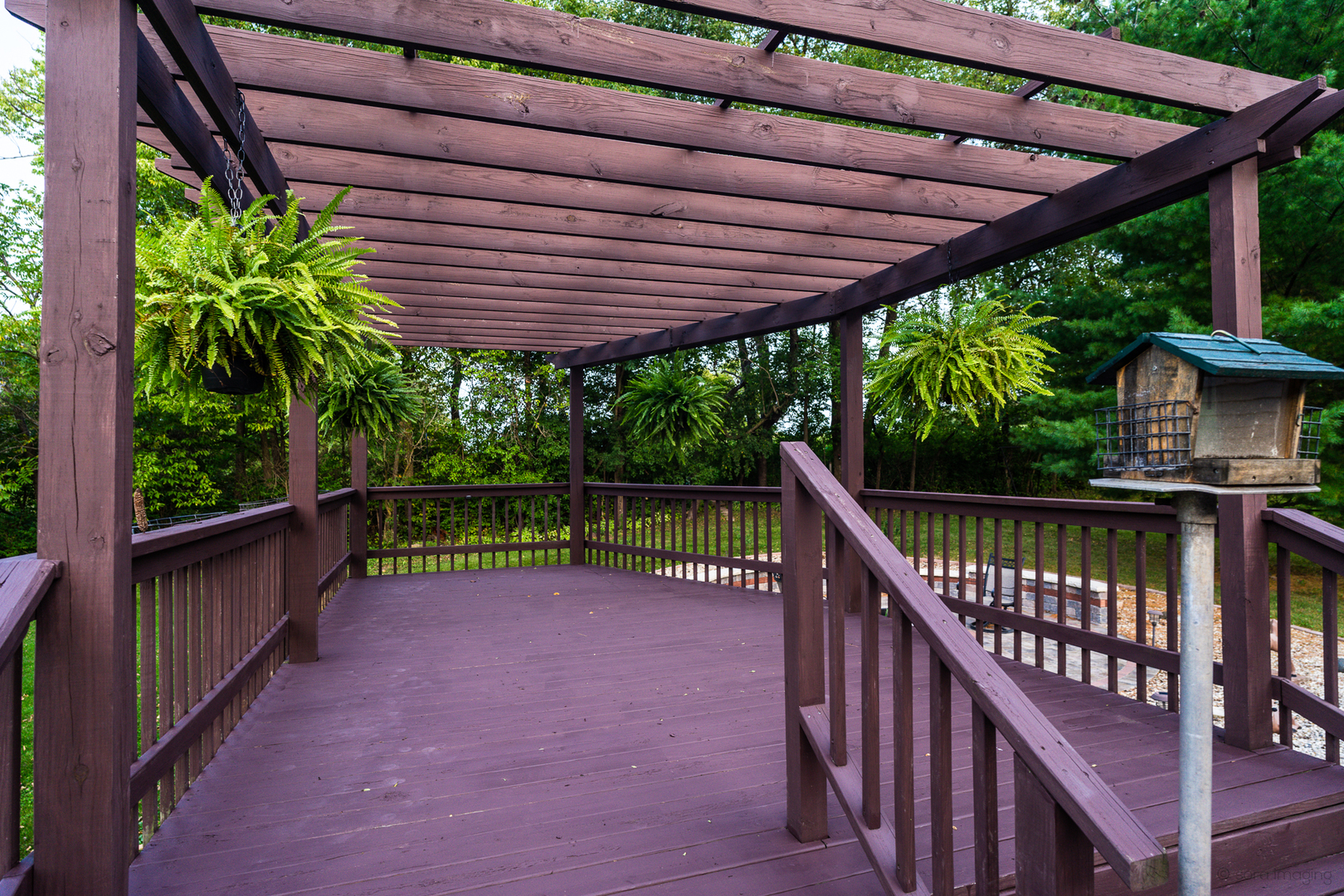 2018 Grand Detour Road Dixon, IL 61021 - Photo 9 of 25 a view of a deck with a backyard