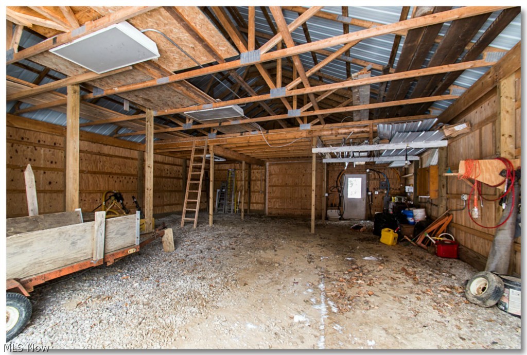 7901 Cedar Road Chesterland, OH 44026 - Photo 25 of 25 Inside of additional barn, for equipment storage, etc.