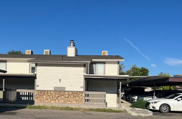 a car parked in front of a house