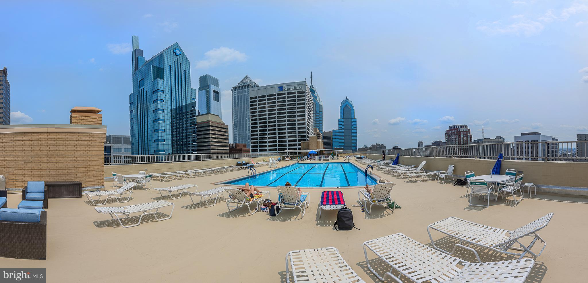 1919 Chestnut Street, Unit 1606 Philadelphia, PA 19103 - Photo 21 of 23 Rooftop Pool