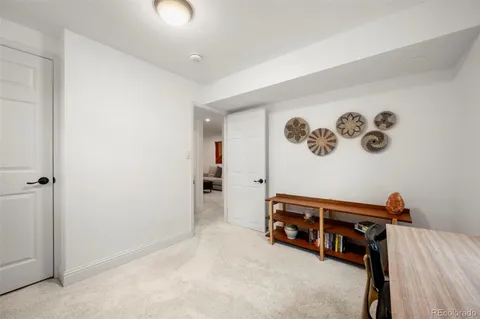 a room with furniture and a table