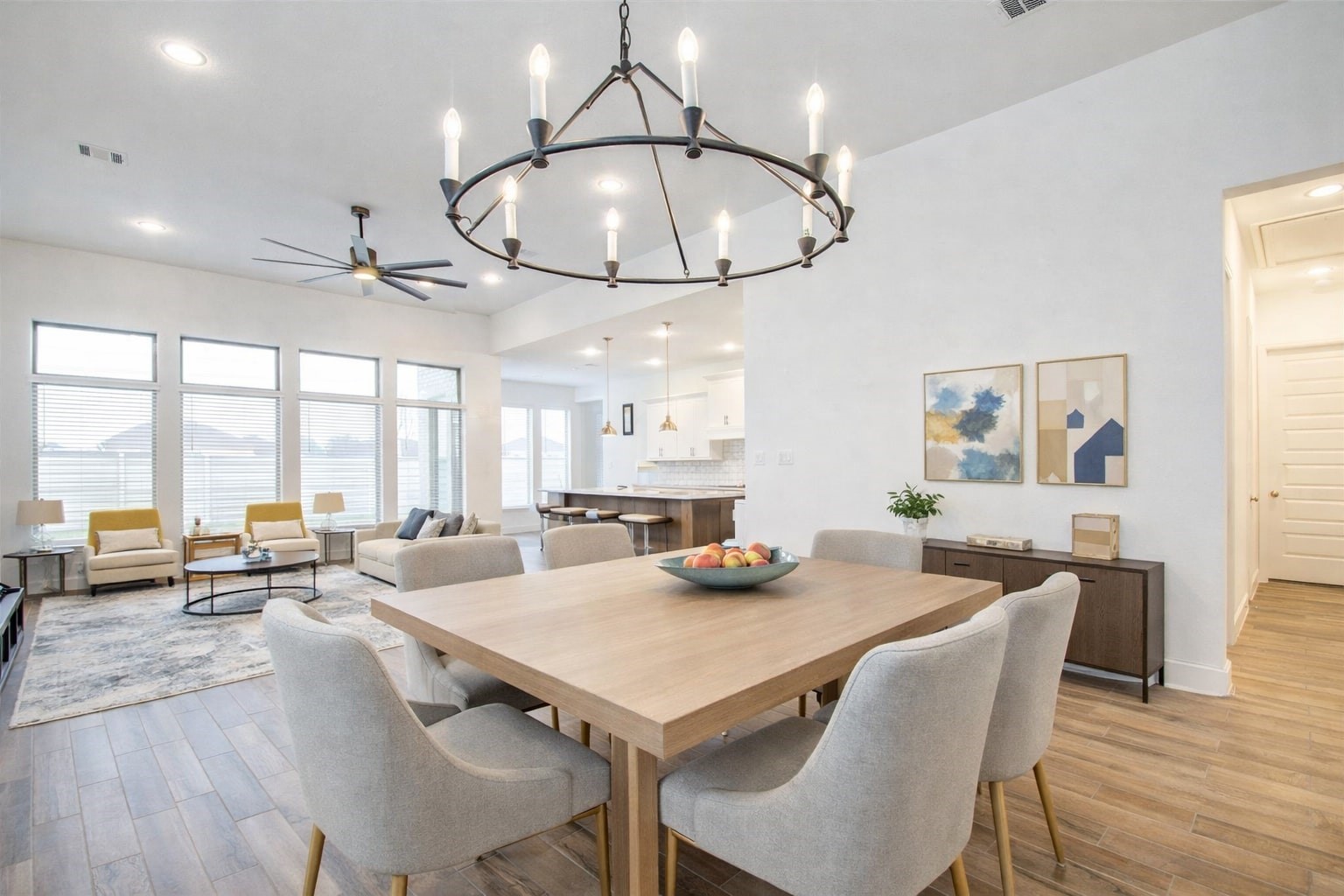 3011 Harbor Spring Way Manvel, TX 77578 - Photo 11 of 29 a view of a dining room with furniture window and outside view
