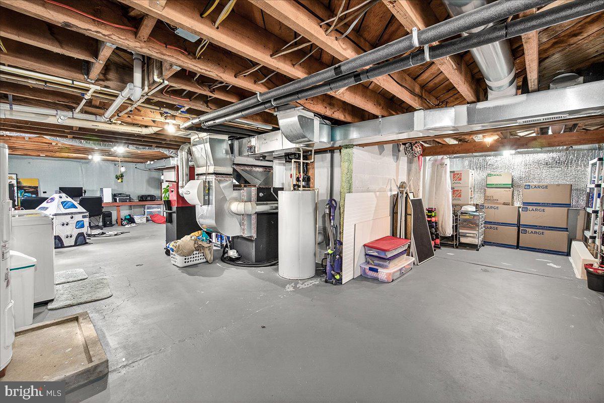 7201 Mountain Church Road Middletown, MD 21769 - Photo 33 of 37 a view of a garage with storage and a utility room