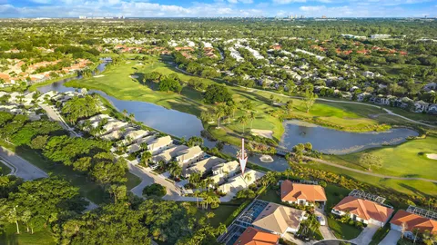 a view of a city with an ocean view