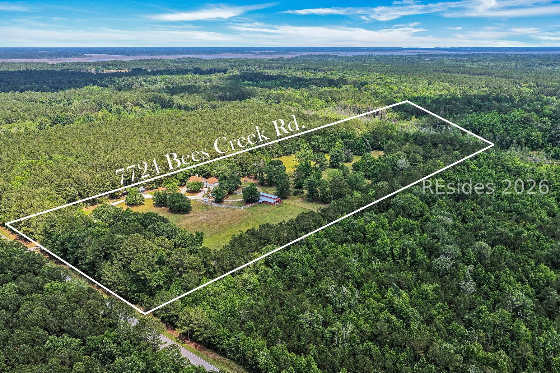 7724 Bees Creek Road Ridgeland, SC 29936 - Photo 71 of 82 Aerial of 20 Acre Horse Farm