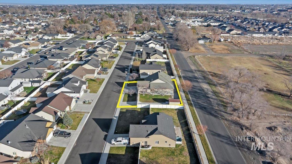 1189 Trail Crest Road Twin Falls, ID 83301 - Photo 42 of 44 Aerial view of property's location with nearby suburban area and property boundaries highlighted