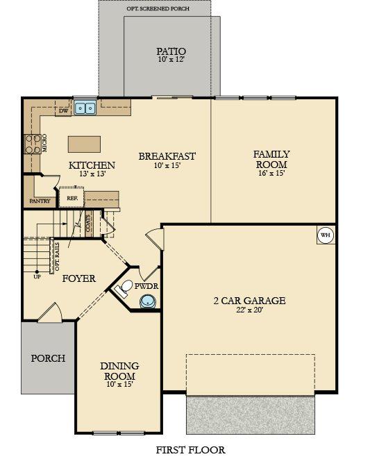325 Beautyberry Road Summerville, SC 29486 - Photo 14 of 15 Hanover first floor