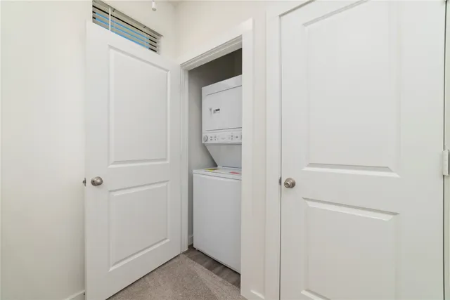 a view of a balcony from door