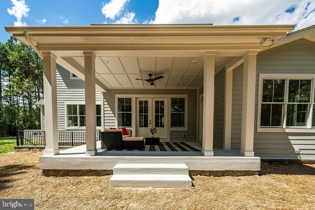 a view of a entryway door front of house