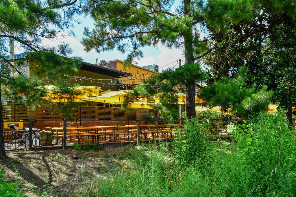 210 Sampson Street Northeast, Unit 5 Atlanta, GA 30312 - Photo 22 of 33 aerial view of a house with a yard