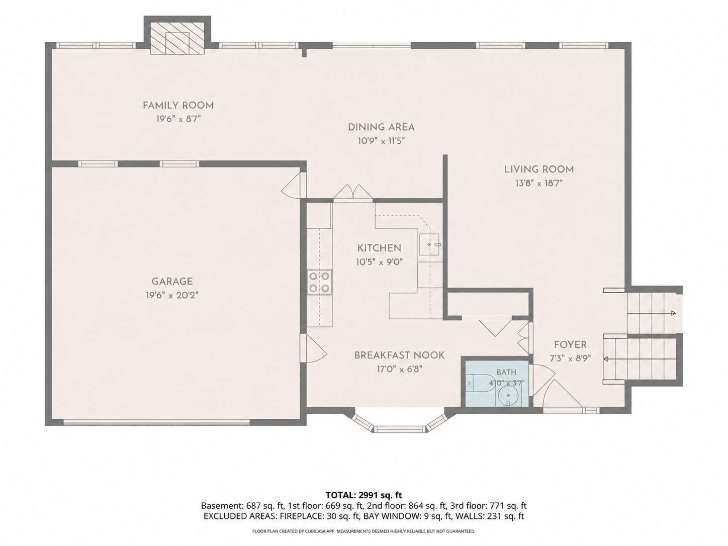 3219 Fox Mill Road Oakton, VA 22124 - Photo 86 of 87 Main level floorplan