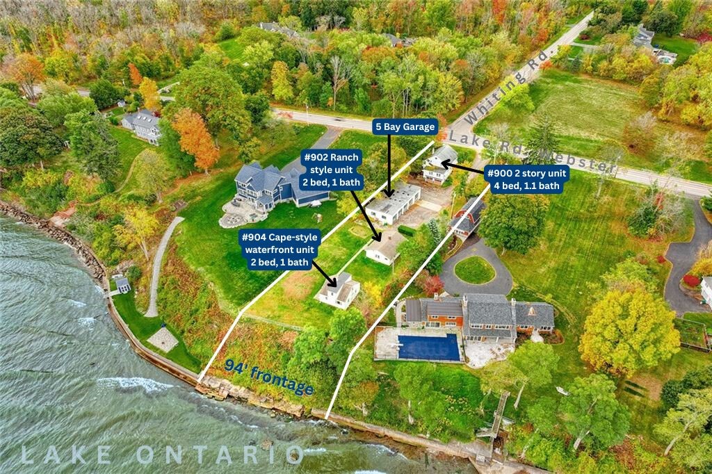 904 Lake Road, Unit 900902 Webster, NY 14580 - Photo 2 of 50 AERIAL VIEW- THREE SINGLE FAMILY HOMES!
