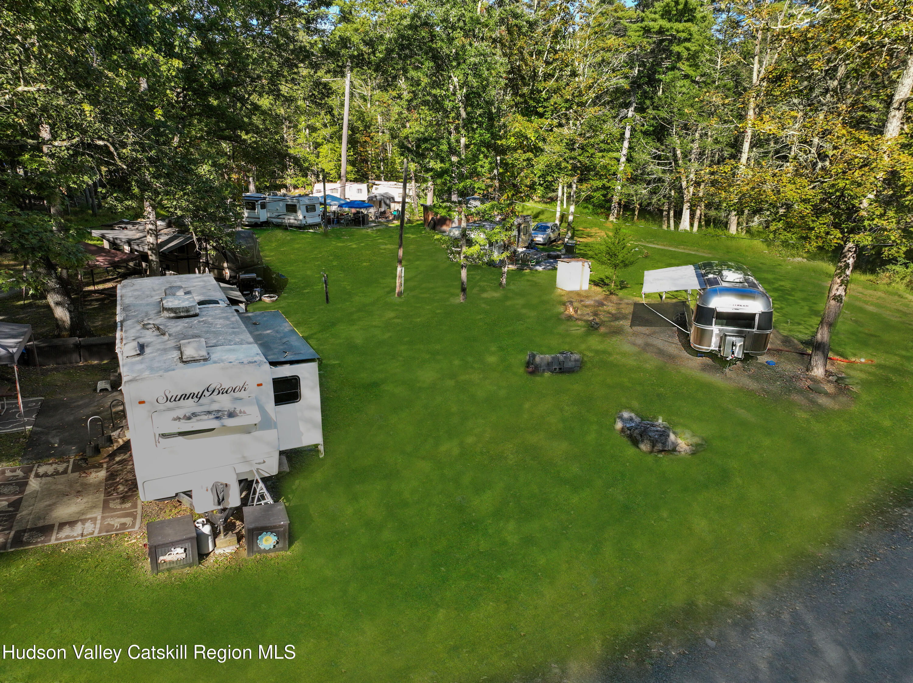 425 Woodland Road Accord, NY 12404 - Photo 7 of 28 an aerial view of a house with a garden