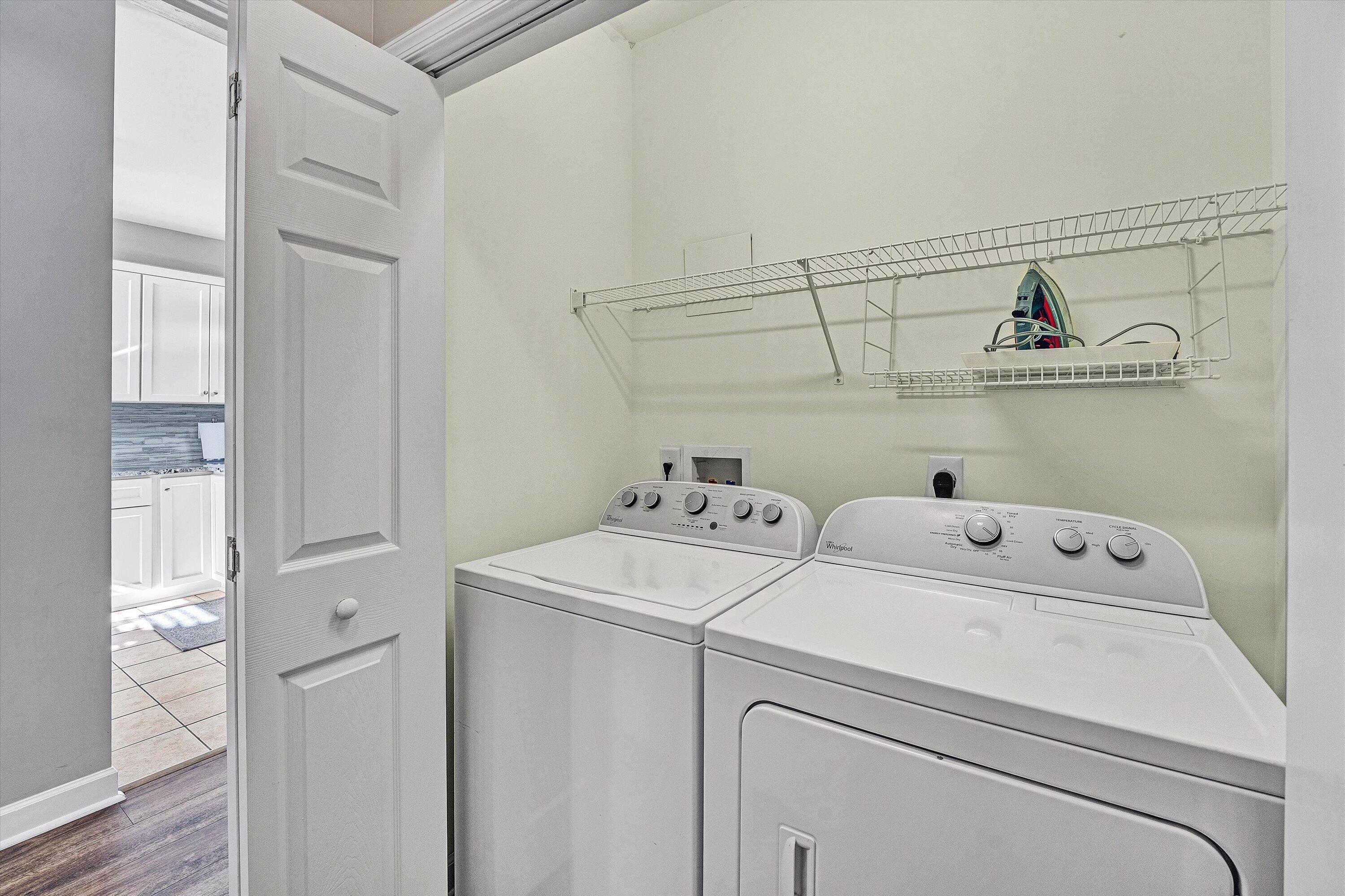 1175 Mariners Way, Unit 59 Huddleston, VA 24104 - Photo 22 of 44 a view of storage and utility room with washer and dryer