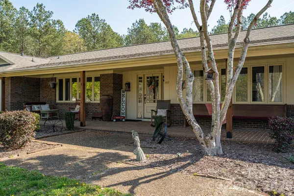 a view of a house with patio