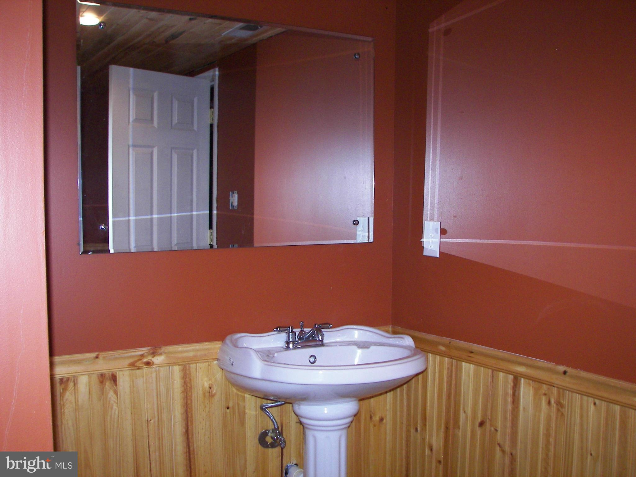 3619 Highland Ridge Road Berkeley Springs, WV 25411 - Photo 28 of 30 a bathroom with a sink and a mirror