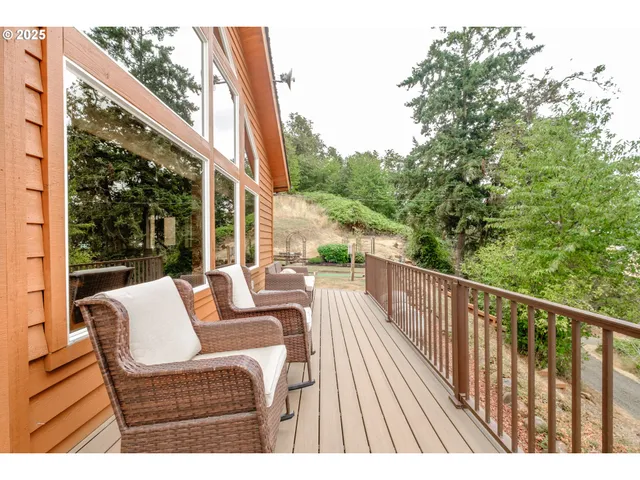 a view of balcony with couch