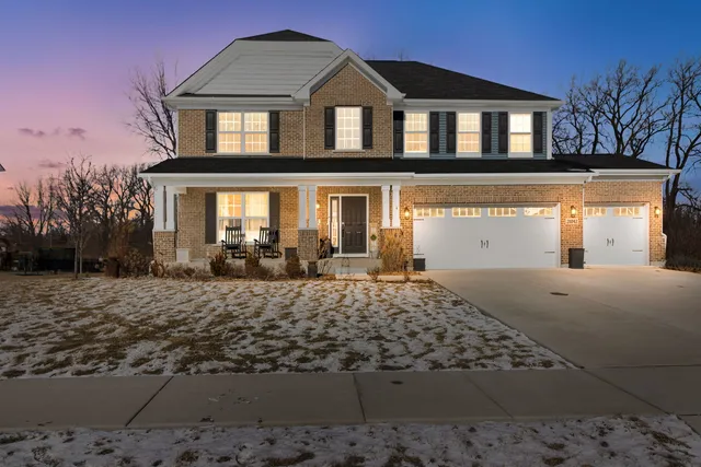 a front view of a house