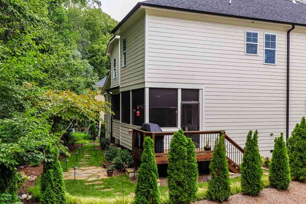 8103 Dreamy Way Raleigh, NC 27613 - Photo 24 of 25 Enjoy Nature and All It Has To Offer in This Relaxing Natural Backyard that is Tranquil and Private. A Grill Deck for Every BBQ Pro to Enjoy! Grill Deck and Natural Backyard
